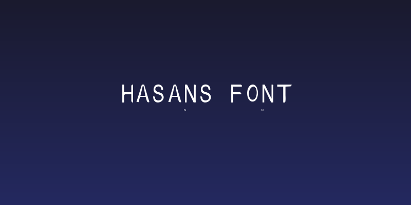 hasans font Social Header