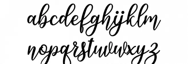 hawthorn Schriftart Kleinbuchstaben
