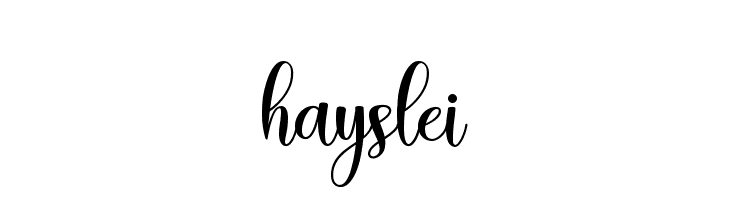 hayslei  font caratteri gratis
