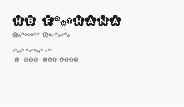 HB FontHANA Business Card