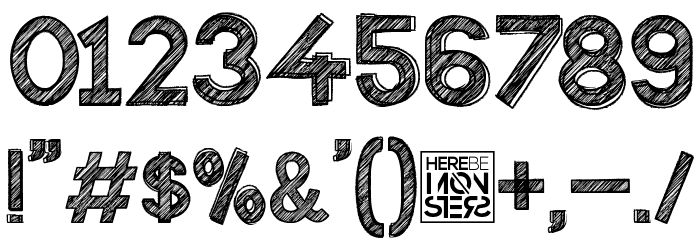 HBM Forista Sketchy Font OTHER CHARS