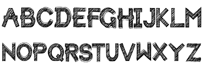 HBM Forista Sketchy Font LOWERCASE