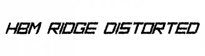 HBM Ridge Distorted  baixar fontes gratis