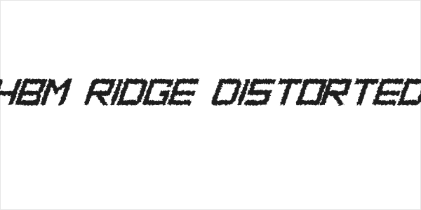 HBM Ridge Distorted Logo