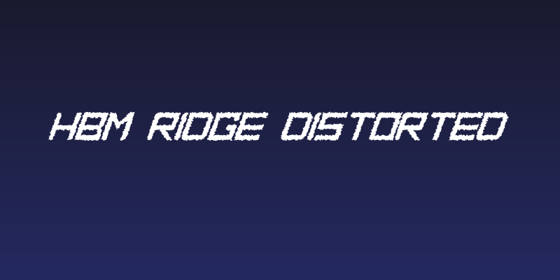 HBM Ridge Distorted Social Header