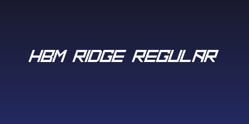HBM Ridge Regular Social Header