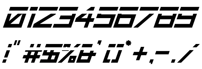 HBM Ridge Sliced Font OTHER CHARS