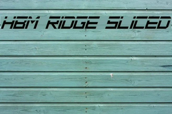 HBM Ridge Sliced Example 3