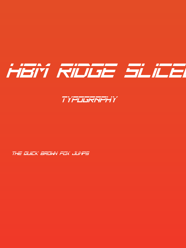 HBM Ridge Sliced Poster