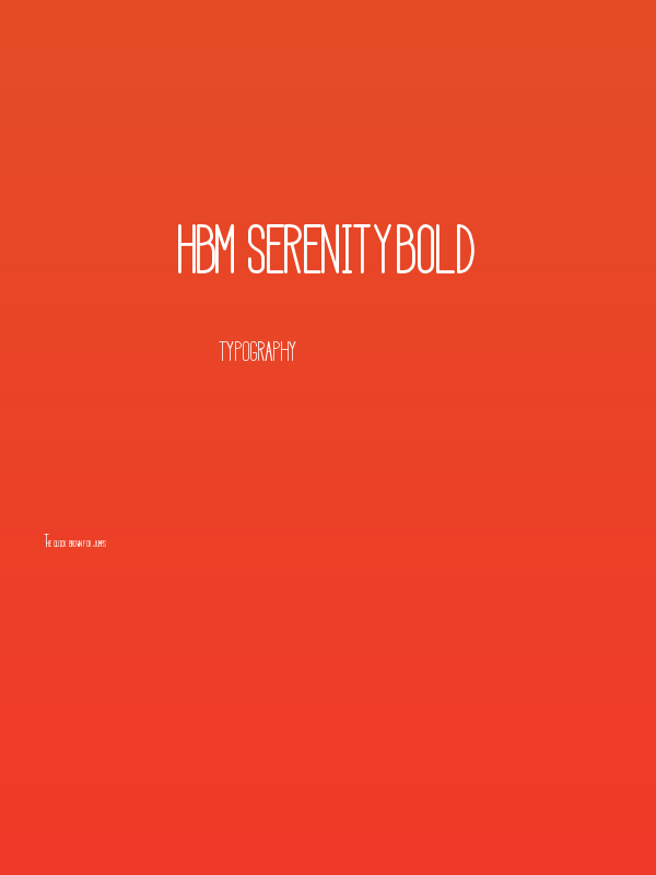 HBM Serenity Bold Poster
