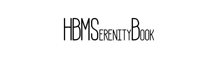 HBM Serenity Book  لخطوط تنزيل