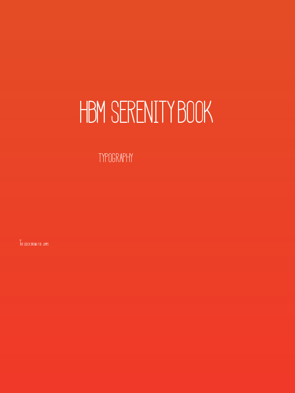 HBM Serenity Book Poster