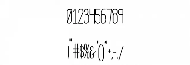 HBM Serenity Condensed Font OTHER CHARS