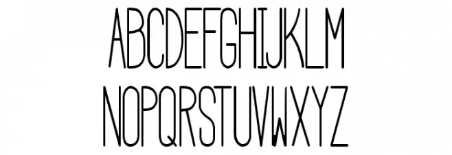 HBM Serenity Condensed Шрифта ВЕРХНИЙ