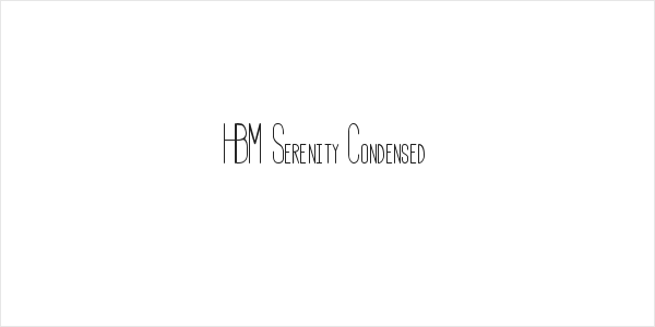 HBM Serenity Condensed Logo
