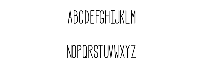 HBM Serenity Condensed Font LOWERCASE