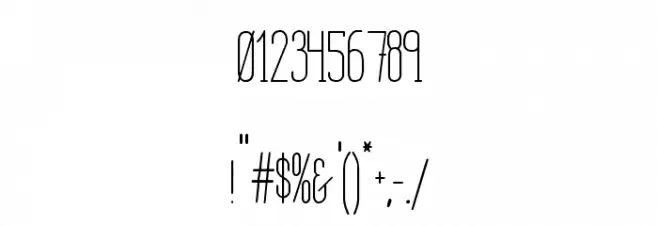HBM Serenity Light Font OTHER CHARS