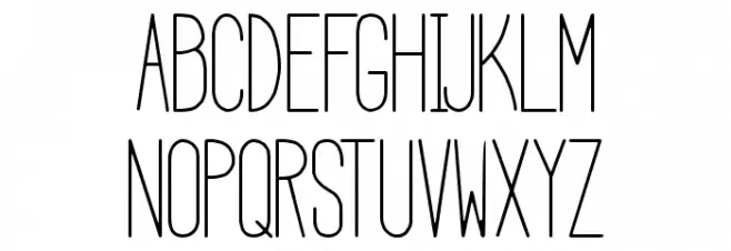 HBM Serenity Light Schriftart Groß