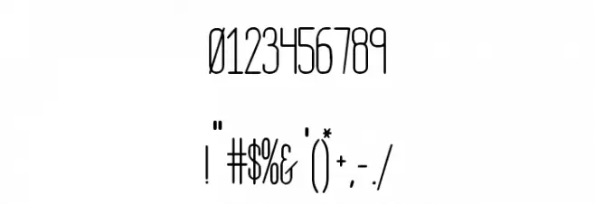 HBM Serenity Regular Font OTHER CHARS