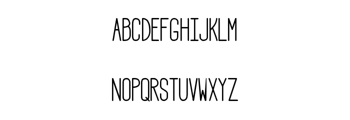 HBM Serenity Regular Font LOWERCASE