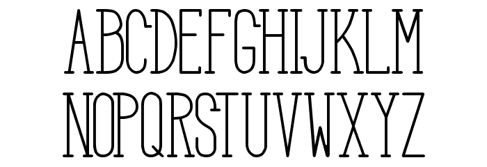HBM Serenity Serif Title Font LOWERCASE