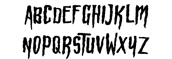 HBM Wonky Ron Font LOWERCASE