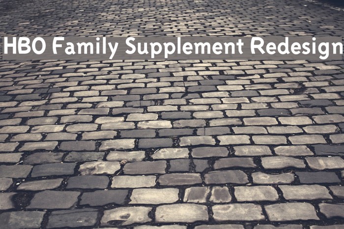 HBO Family Supplement Redesign Font examples
