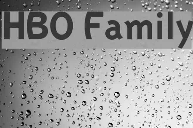 HBO Family Font examples
