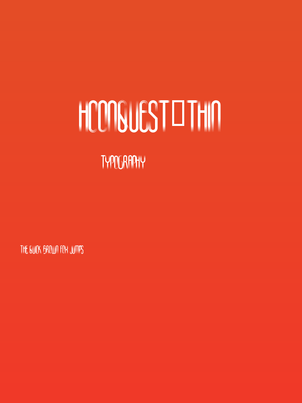 HConquest-Thin Poster
