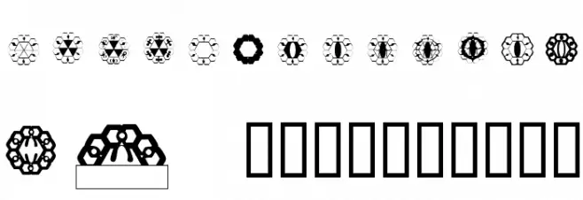 HDGEM6 字体 大写