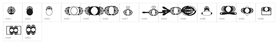 HDGEM8 Character Map