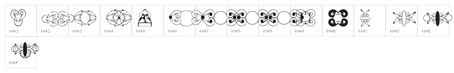 HDGEMS7 Character Map