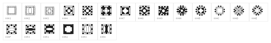 HDGEMS9 Character Map