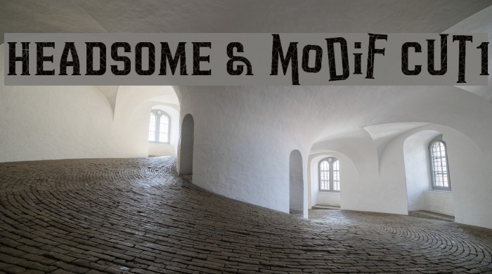 HEADSOME & modif Cut1 Font examples