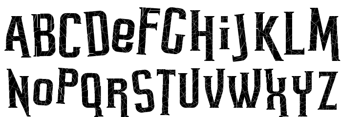 HEADSOME & modif Cut1 Font LOWERCASE