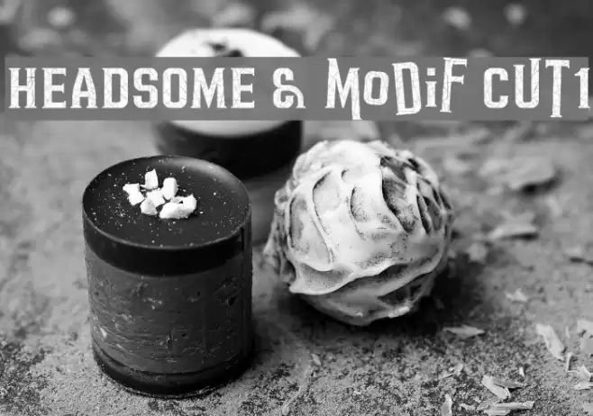 HEADSOME & modif Cut1 Font examples