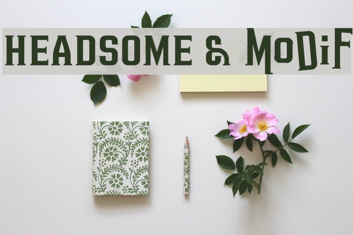 HEADSOME & modif Font examples