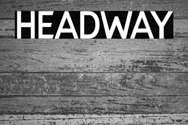 HEADWAY Font examples