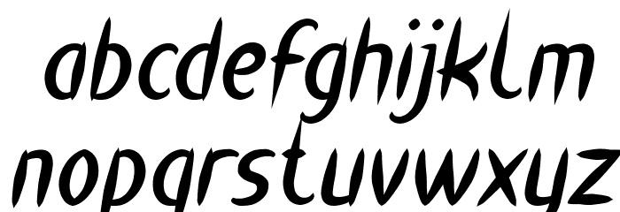 HEART SHAPED Bold Italic Font LOWERCASE