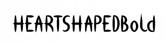 HEART SHAPED Bold  Frei Schriftart Herunterladen