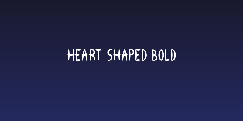 HEART SHAPED Bold Social Header