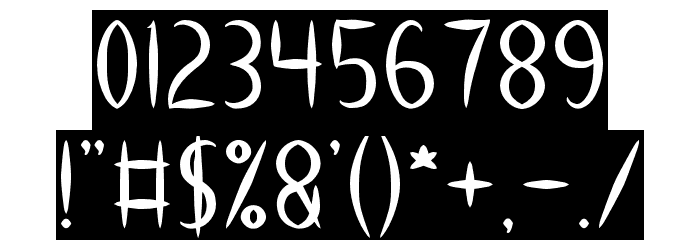 HEART SHAPED-Inverse Font OTHER CHARS
