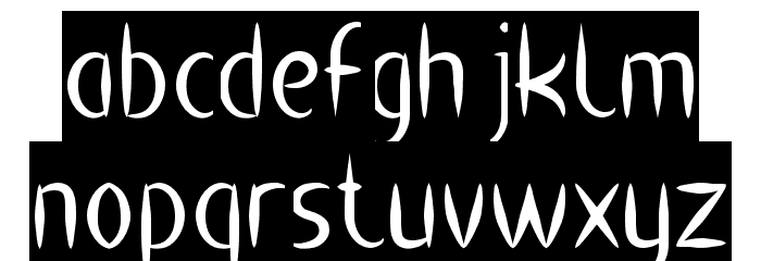HEART SHAPED-Inverse Font LOWERCASE