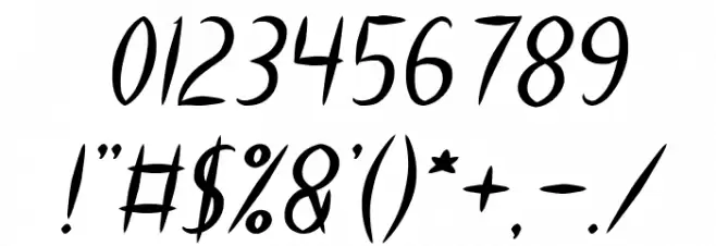 HEART SHAPED Italic Font OTHER CHARS