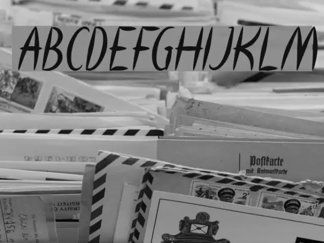 HEART SHAPED Italic Font examples