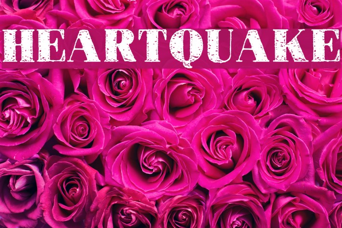 HEARTQUAKE フォント examples