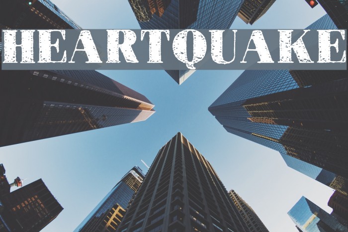 HEARTQUAKE フォント examples