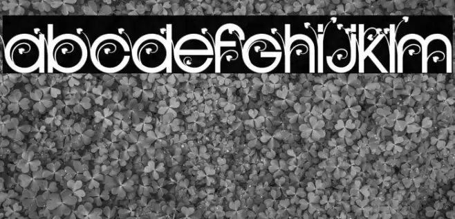 HEARTS GARDEN PERSONAL USE Regular Font examples