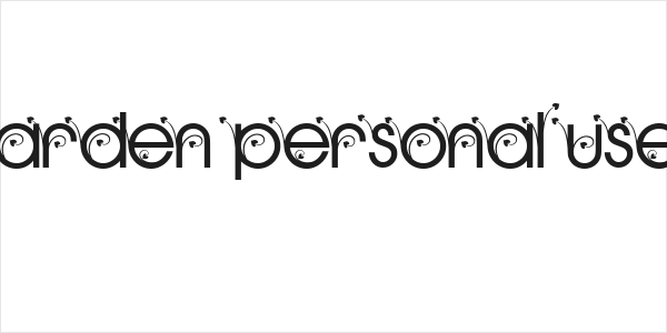 HEARTS GARDEN PERSONAL USE Regular Logo