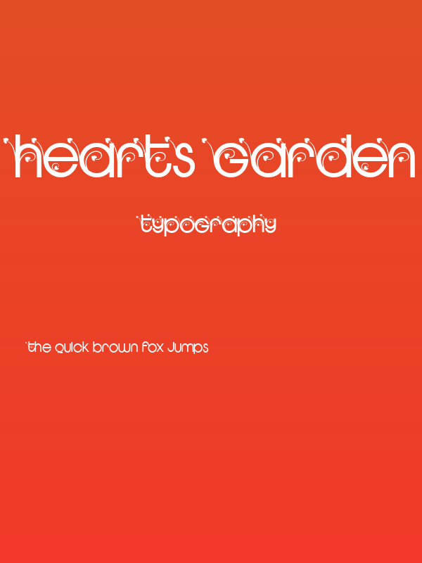HEARTS GARDEN PERSONAL USE Regular Poster